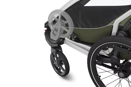 quick switch from bike trailer to stroller