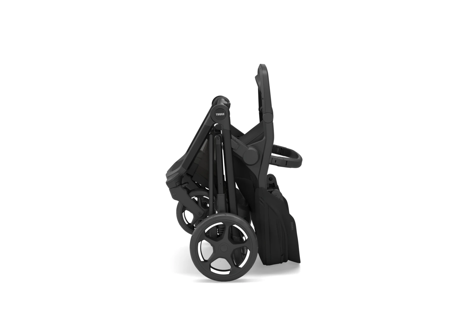 Folding the Thule Charm 2-in-1 stroller