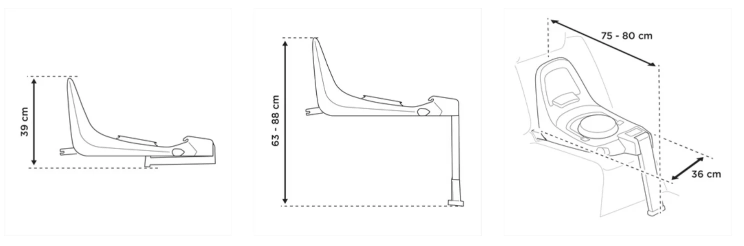 Thule Alfi - Car seat base with ISOFIX anchors