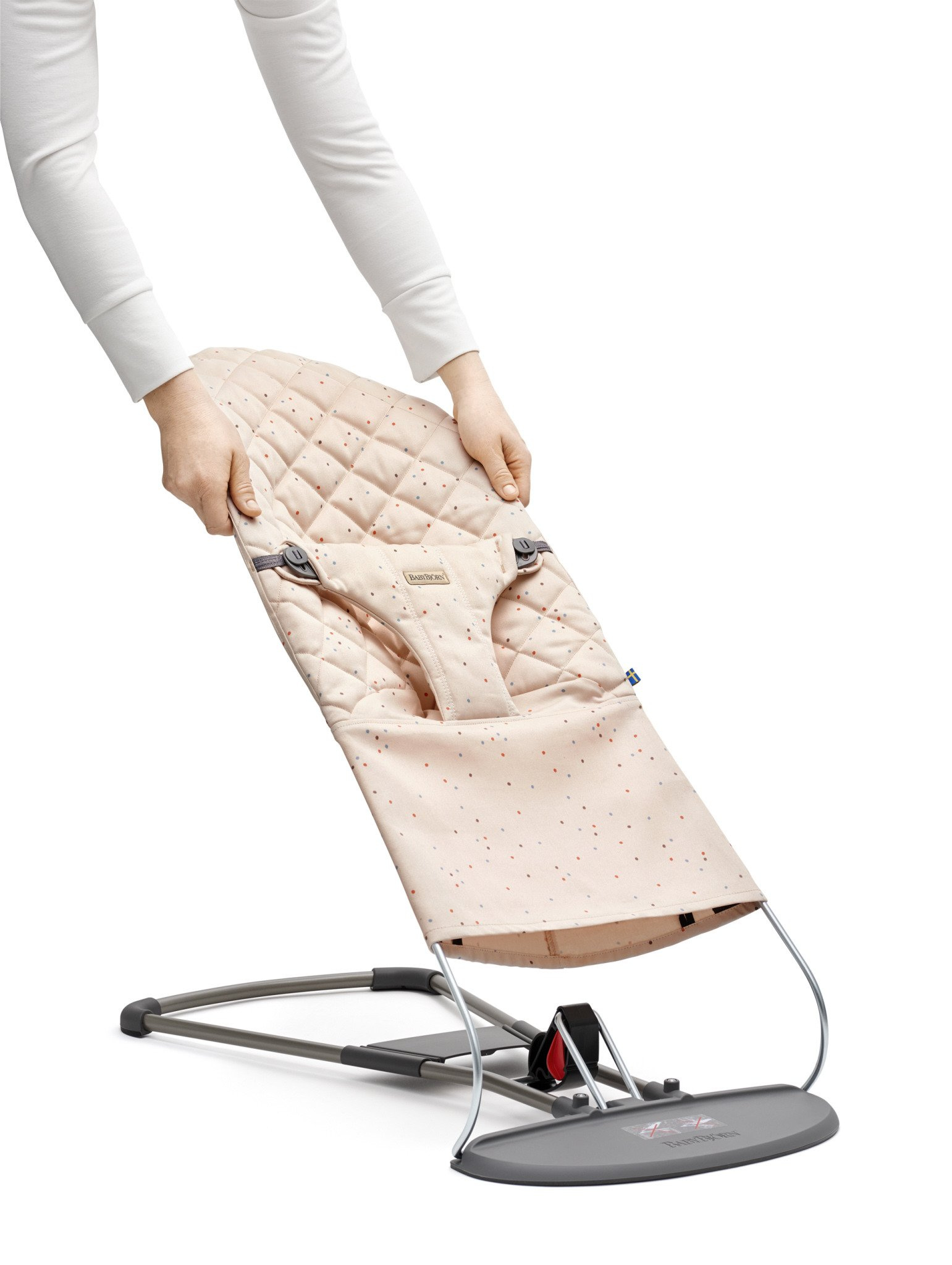 BABYBJORN Fabric Seat for Baby Bouncer Balance Bliss Pink Sprinkles