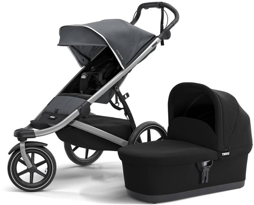  THULE Urban Glide 2 Dark Shadow stroller + THULE Glide 2 / Urban Glide 2 bassinet - SET