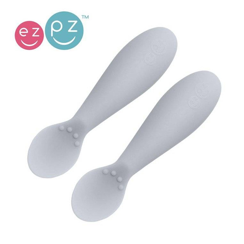 EZPZ - Tiny Spoon silicone spoon 2 pcs, pastel grey