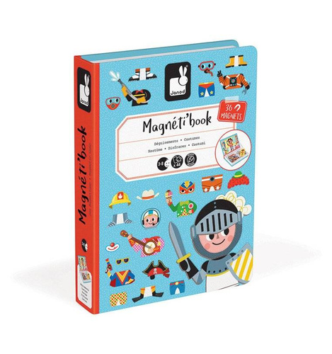 Janod - Magnetic puzzle. Costumes Boy Magnetibook collection 2018