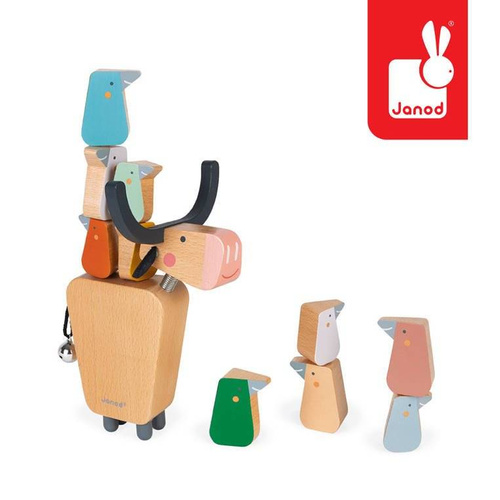 Janod - Wooden Buffalo Balance Game