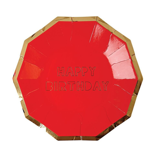 Meri Meri – Happy Birthday Sm Plate