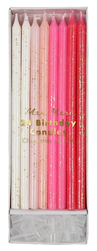 Meri Meri – Pink Straight Birthday Candle