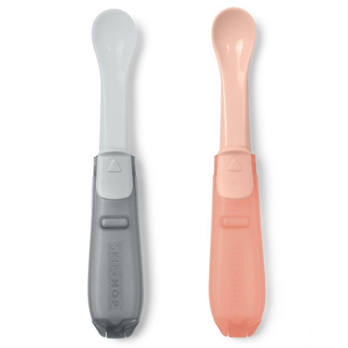 SKIP HOP - Set of spoons Easy-Fold Gray / Soft Coral