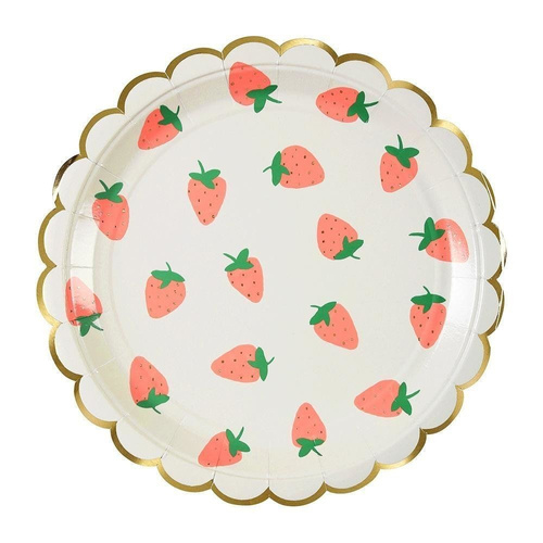 Strawberry Plate Lg S/8