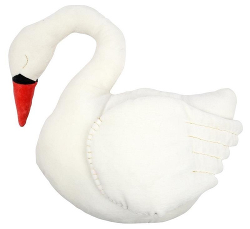 Velvet Swan Cushion