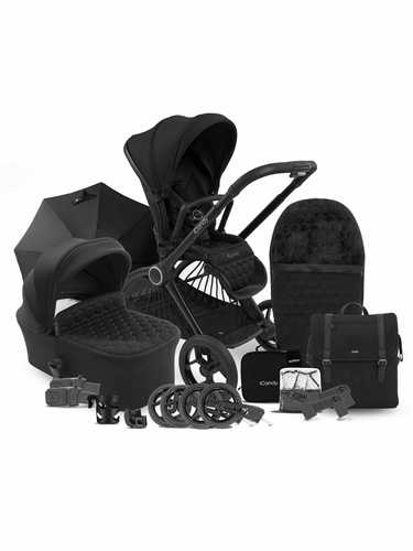 iCandy Core Pushchair and Carrycot Black - Complete Bundle