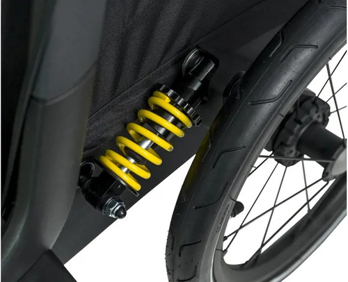 Bicycle trailer for a dog - Hamax Pluto L 45 kg - Blue / Black