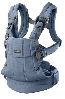 BABYBJORN - Baby Carrier Harmony, Woven, Blue mélange