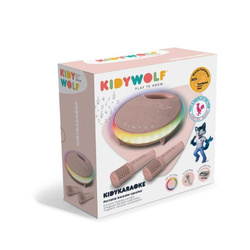 Kidywolf – portable karaoke speaker with microphones Kidykaraoke, pink