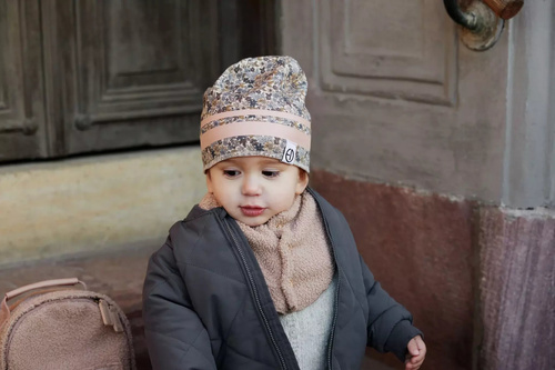 Elodie Details - Winter Beanie - Blue Garden- 1-2 years