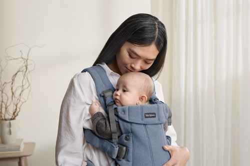 BABYBJORN - Baby Carrier Harmony, Woven, Blue mélange