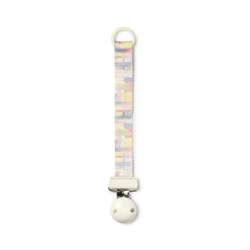 Elodie Details - Wood Pacifier Clip - Pastel Braids