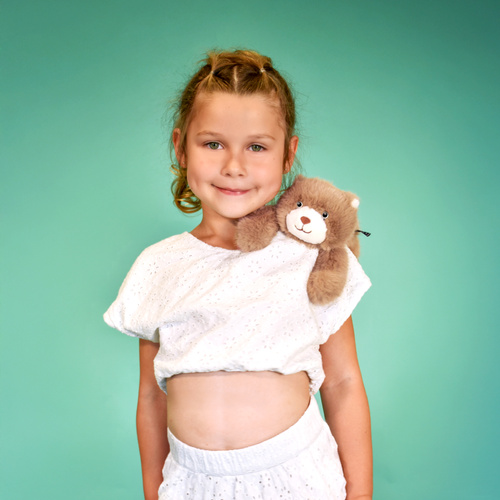 DOUDOU - magnetic plush Podcoll Bear, Histoire d'Ours, 30 cm, brown