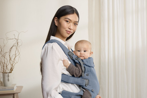 BABYBJORN - Baby Carrier Harmony, Woven, Blue mélange