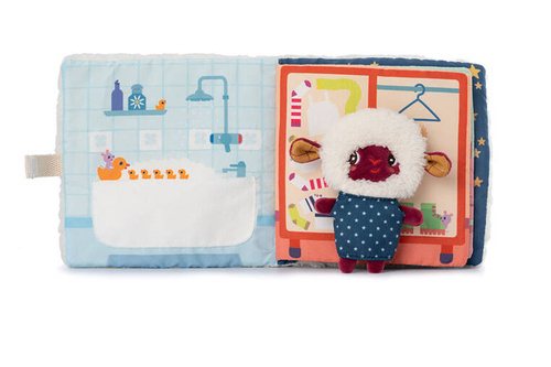 LILLIPUTIENS Activation book with a mini cuddly toy Goodnight Sheep Yvon 12 m+