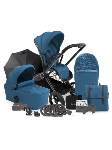 CORE Pushchair and Carrycot Atlantis Blue - Complete Bundle