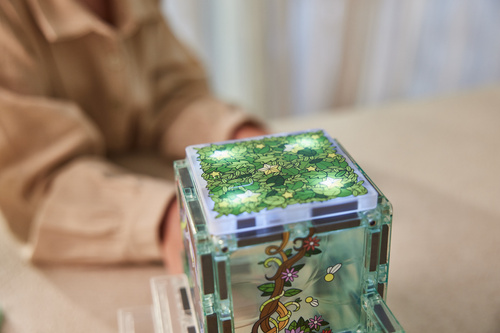 CLEVERCLIXX - magnetic blocks Magic Forest Pack Pastel - 65 pcs.
