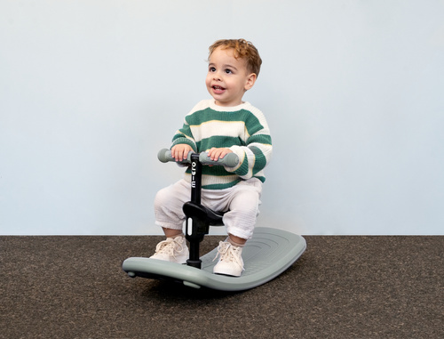 MICRO - swing scooter Mini Deluxe Rock&Go LED, olive sage