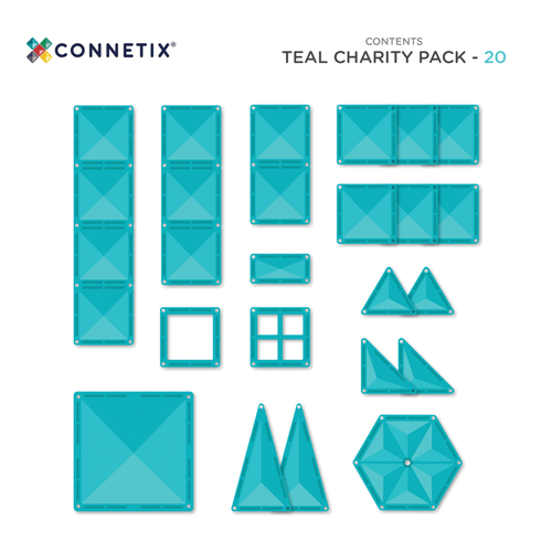 Charity Pack Teal 20 pc Teal