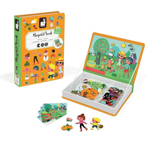 Janod - Magnetic puzzle 4 seasons Magnetibook collection 2018
