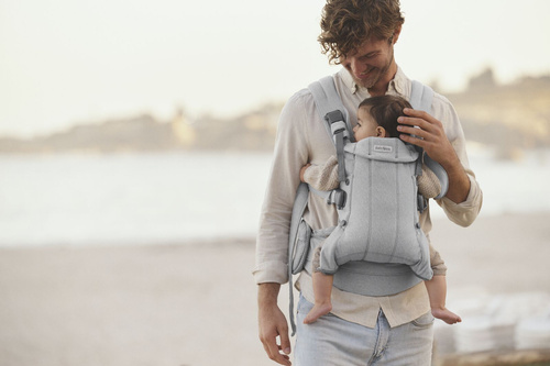 BABYBJORN - Baby Carrier Harmony, Woven, Light grey mélange