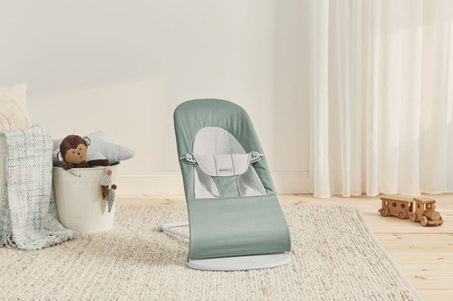 BABYBJORN - Bouncer Balance Soft Light Sage/Grey, WOVEN/JERSEY
