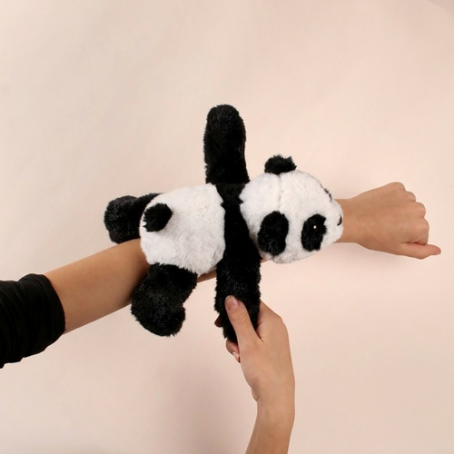 DOUDOU – Podcoll panda plush slap bracelet, Histoire d'Ours, white