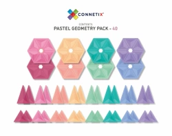 CONNETIX - 40 pc Pastel Geometry Pack