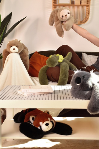 DOUDOU – Histoire d'Ours weighted plush sloth, 50 cm, beige