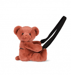DOUDOU – plush teddy bear shoulder bag, Doudou et Compagnie, terracotta