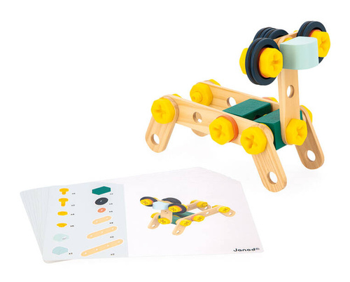 Janod - 50-piece Brico'kids 3+ constructor set