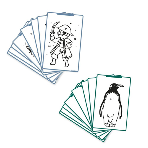KIDYWOLF – refill set for KIDYDRAW-MINI 3+: Animals of the World, Oceans, and Pirates