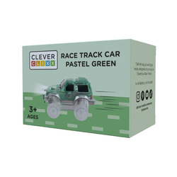 Cleverclixx  - Race Track Car Pastel Green