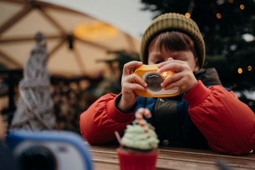 Kidywolf - KIDYCAM - digital camera for children, waterproof, orange
