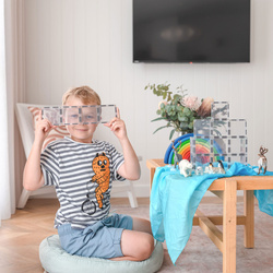 CONNETIX - Clear Rectangle Pack - 12 pc.