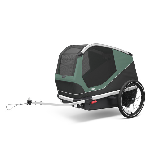 Bicycle trailer for a dog - Thule Bexey M up to 35 kg - Haze green