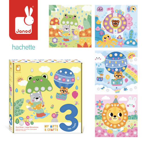 Janod - Large Rhinestones Creative Set My arts & crafts 3+