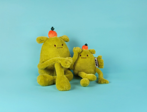 DOUDOU - MIAM! Laurent Jade, 40 cm, green orange