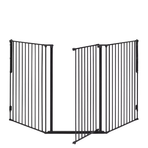 DogSpace - Rocky L Extra Tall Multi Expandable Pet Gate, Black (90-221cm)
