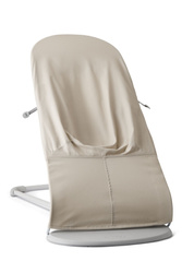 BABYBJÖRN - Bouncer BLISS Woven/Jersey Tri Fabric, Light Beige