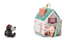 LILLIPUTIENS Zestaw 3 domków dla świnek i wilka 18 m+