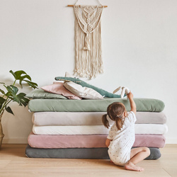 LEANDER - sheet for baby cot 2 pcs, Sage Green