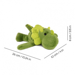 DOUDOU – Podcoll dinosaur plush slap bracelet, Histoire d'Ours, dark green
