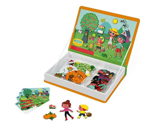 Janod - Magnetic puzzle 4 seasons Magnetibook collection 2018