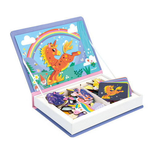 Janod - Magnetic puzzle Unicorn Magnetibook 3-8 years