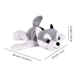 DOUDOU – Podcoll plush husky slap bracelet, Histoire d'Ours, light grey